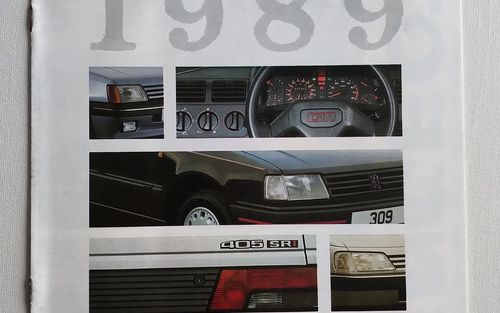1989 Peugeot 1989 UK Range Sales Brochure (picture 1 of 2)