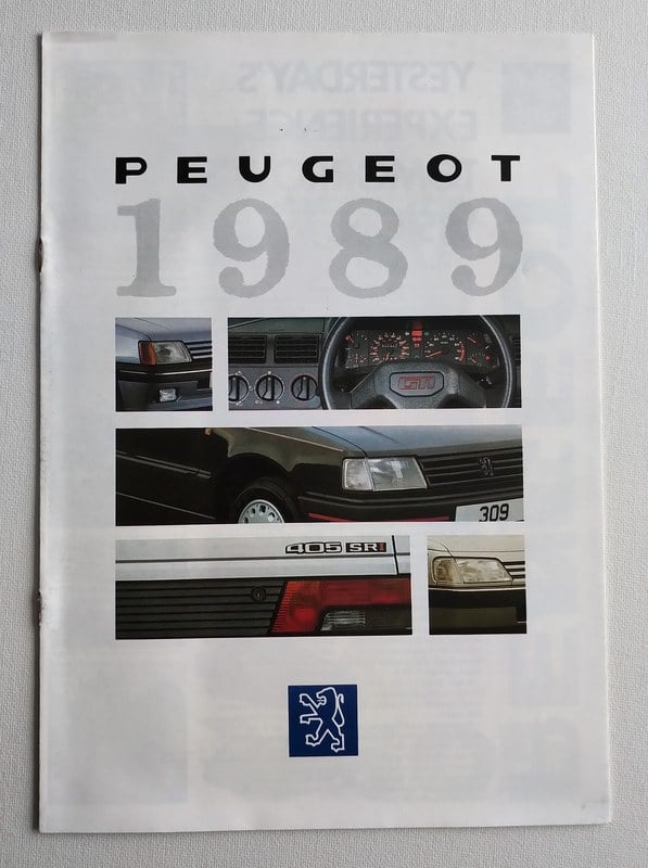 1989 Peugeot 1989 UK Range Sales Brochure - 1