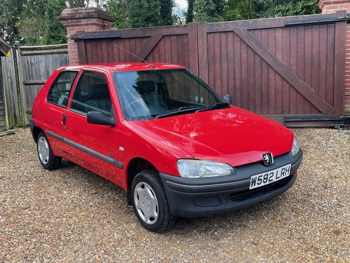2000 Peugeot 106 1.1 Zest. 27,355 miles. Superb