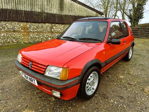 1988 Peugeot 205 GTI 1.6+1 owner since 1991 and just 76000m VERKAUFT