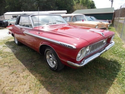 1962 Plymouth Fury Convertible = Red(~)Black  V-8  auto $20. For Sale