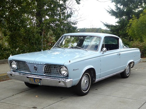 1966 Plymouth BarraCuda FastBack = clean Blue(~)Blue $obo For Sale