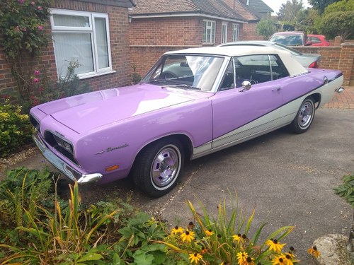 1970 Plymouth Barracuda RHD for auction 29th - 30th October. For Sale by Auction
