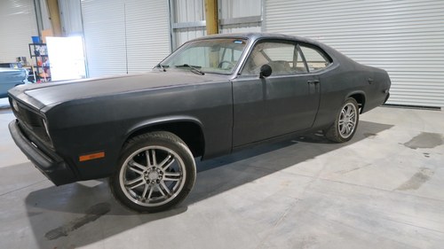 1972 Plymouth Duster Slant 6 Auto Black(~)Tan Project $6.9k For Sale