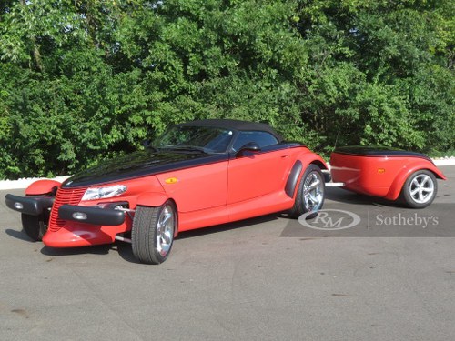 2000 Plymouth Prowler Woodward Edition with Trailer RedBlk In vendita all'asta