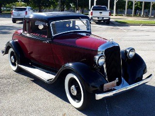 1933 Plymouth PCXX 5 Window Coupe  Burgundy(~)Grey $22.5k For Sale