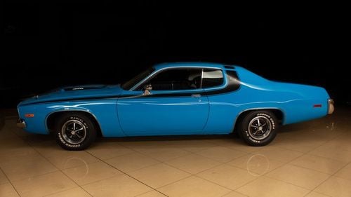 Picture of 1973 73 Road Runner Coupe Survivor #'s matching loaded Blue For Sale