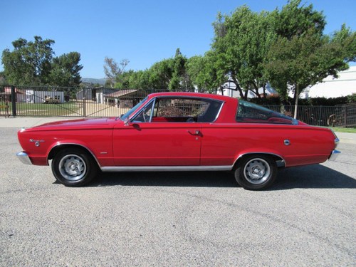 1966 PLYMOUTH BARRACUDA SPORT HARDTOP FastBack Red $24.9k For Sale