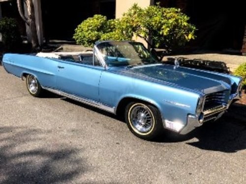 1964 Pontiac Bonneville Convertible = All Blue 389 auto $29. In vendita
