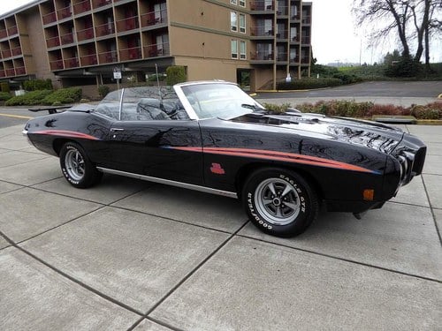 1970 Pontiac Lemans GTO = Fast 455 auto All Black $39.5k For Sale
