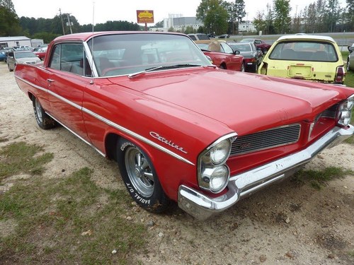 1963 Pontiac Catalina Coupe = Strong 455 Auto Red  $9.9k For Sale