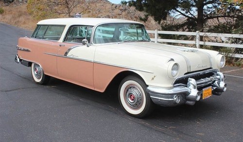1956 Pontiac Safari Wagon clean Tan(~)Tan driver $53k In vendita