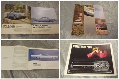 0000 PONTIAC TEMPEST TRANSAM LE MANS BROCHURES, CATALOGUES ETC For Sale