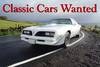 Classic Pontiac Firebird Wanted For Sale