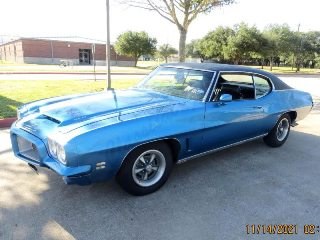 1972 Pontiac GTO Coupe Blue(~Black Auto AC 4.3k miles $23.7k For Sale
