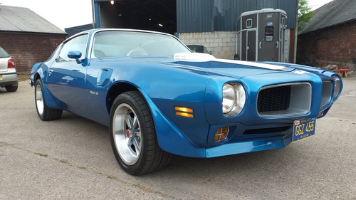 1972 PONTIAC TRANS AM 455 HO IN LUCERN BLUE/WHITE INTERIOR For Sale