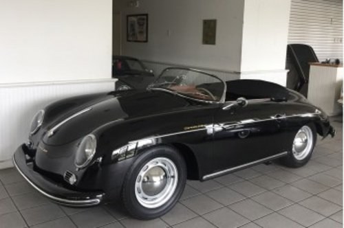 1956 Porsche 356A Speedster = Full Restored Correct Black $387k  In vendita