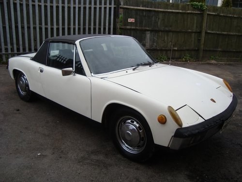 PORSCHE 914 1.7 CONVERTIBLE (1970) WHITE! GOOD SOLID PROJECT SOLD