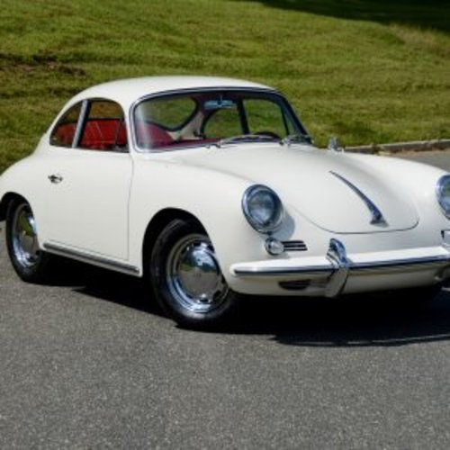 1964 Porsche 356 SC Coupe = Correct Ivory(~)Red driver $129.9k For Sale