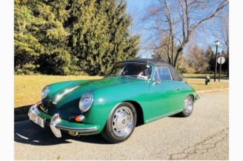 1965 Porsche 356 SC Cabriolet = Green 35k miles  $125k For Sale