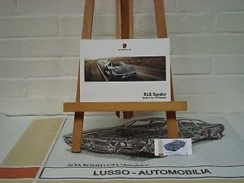 Porsche 918 Spyder owners manual In vendita