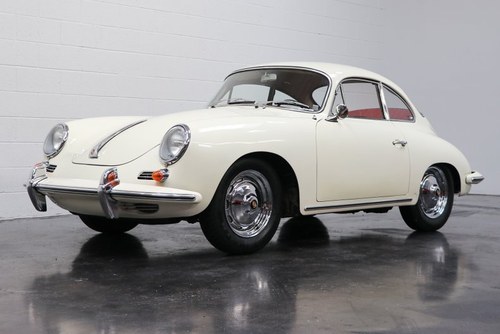 1962 Porsche 356 B Super-90 Coupe = clean  Ivory(~)Red $81.5 For Sale