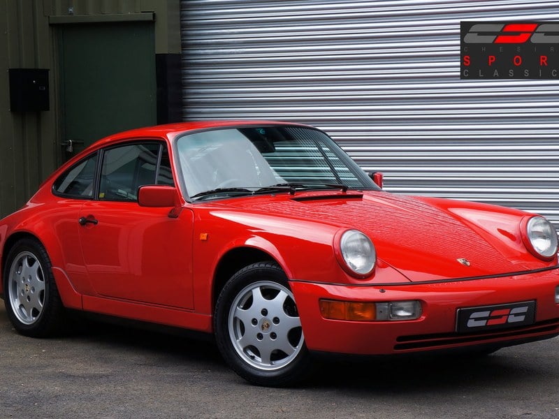 Porsche 911 (964) Carrera 4 Coupe, Manual, Red, FSH, Superb.