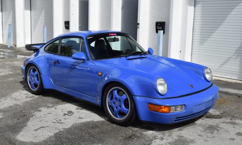 1991 Porsche 911 964 Turbo Maritime Blue Rare Euro $165k For Sale