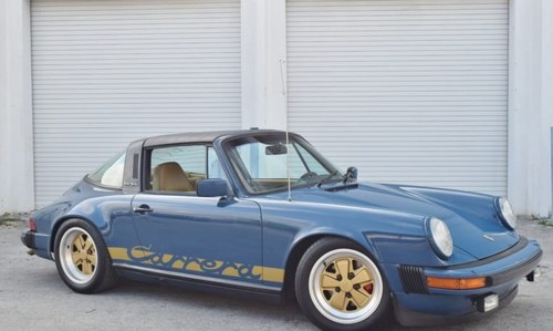1982 Porsche 911 SC Targa = Rare 1 of 1 Mercedes Marine Blue For Sale