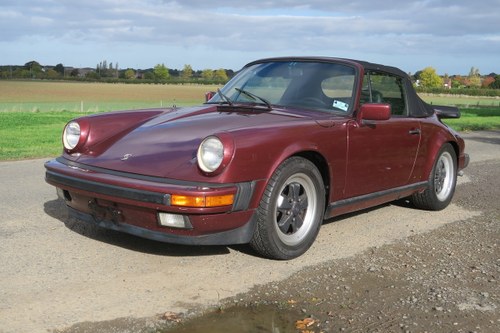 1984 Porsche 911 Carrera 3.2 Cabriolet in Ruby Red LHD SOLD