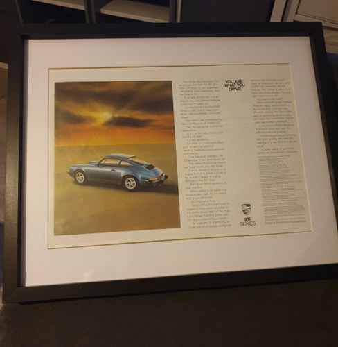 1985 Original Porsche 911 Advert SOLD