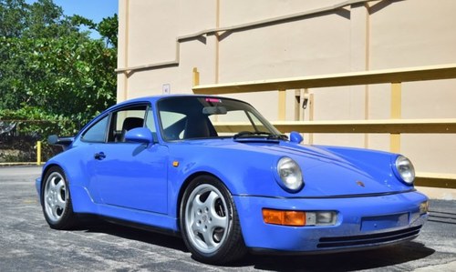 1991 Porsche 911 964 Turbo Maritime Blue Rare Euro $159.5k In vendita