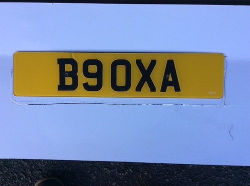 B9OXA cherished plate In vendita