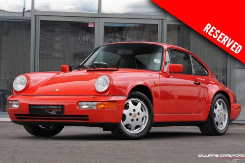1990 RESERVED - Porsche 964 Carrera 4 manual coupe For Sale