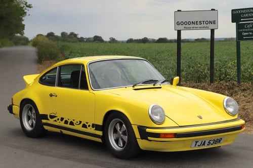 Porsche 911S 2.7, 1977.  47,000 miles (75k km). Yellow For Sale