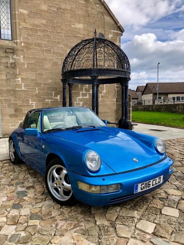 1990 Porsche 911 Targa Blue For Sale