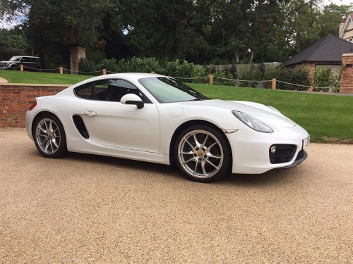 Porsche Cayman, 2016 (981) PDK, White, Semi Auto 4380 Miles For Sale