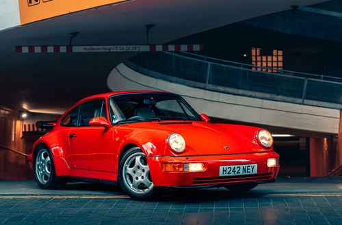 1991 Porsche 964 turbo coupe, 64k miles, Red, FSH For Sale