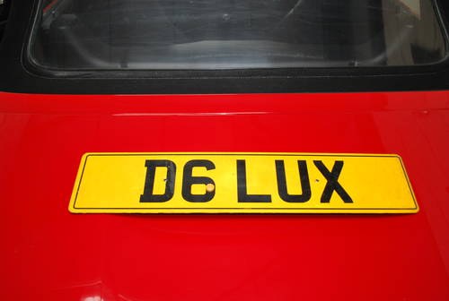 Cherished number *** D6LUX ***  For Sale
