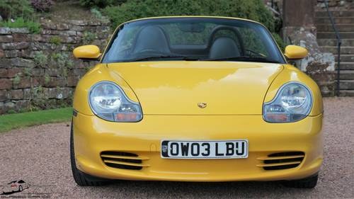 2003 PORSCHE BOXSTER 2.7 SPEED YELLOW - FABALOUS PAMPERED CAR For Sale