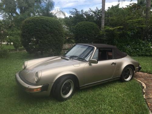 1986 Porsche 911 3.2 Carrera Cabriolet # 21859 SOLD