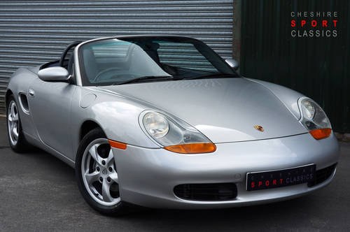 2001 Porsche Boxster 2.7 manual, 24,000 miles, full OPC history. SOLD
