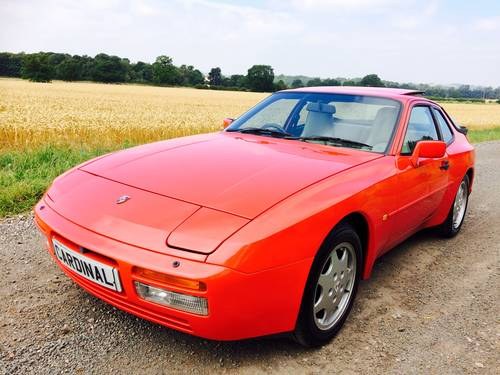 1991 PORSCHE 944 S2 3.0 16v COUPE GUARDS RED CREAM FULL LEATHER For Sale