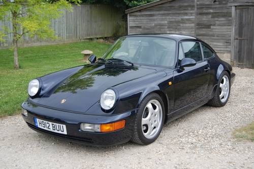 1991 Porsche 911 (964) Tip, Low Mileage, Blue/Black, CoA, VGC In vendita