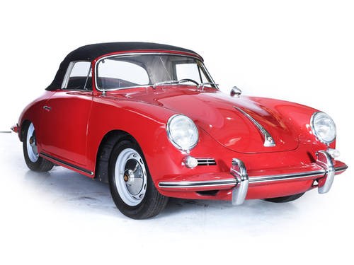 Porsche 356 1962 Cabriolet 1600S Engine LHD Ruby Red For Sale