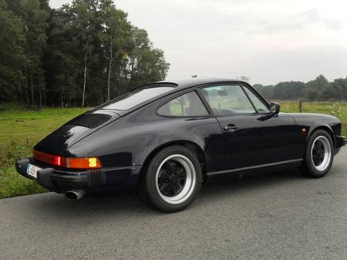 1985 LHD Porsche carrera 3.2 coupe blue Left hand drive SOLD