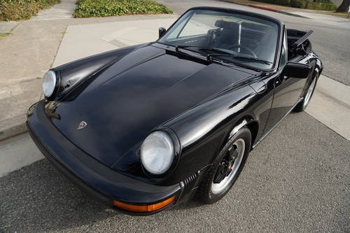 Orig Calif 1988 Porsche 911 Cabriolet with 88K orig miles VERKOCHT