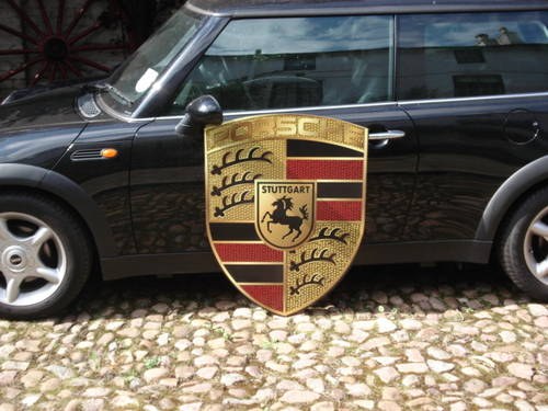 Porsche very large 92cm x70cm garage sign For Sale
