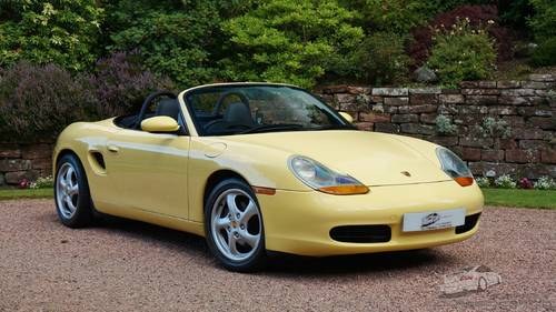 1999 RARE PASTEL YELLOW PORSCHE BOXSTER IMMACULATE FSH For Sale