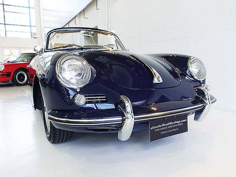 restored 356 Cabriolet, Bali Blue over Tan, collectable